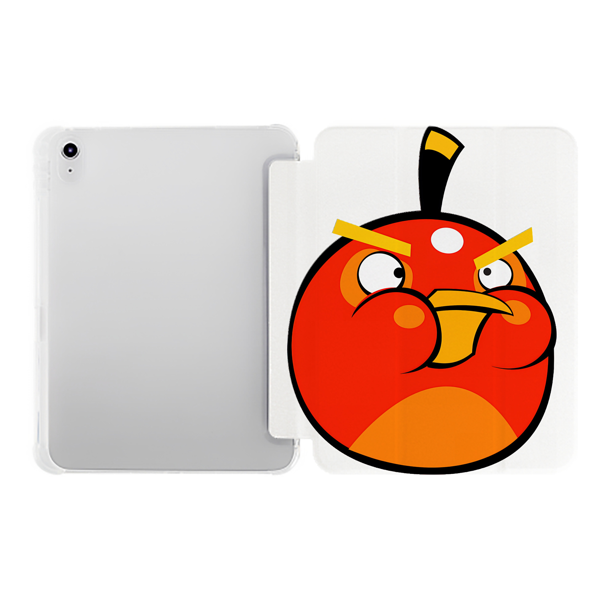 （画像用） Angry Birds アングリーバード IPad ケース ペン収納付き 三つ折りスタンド PUレザー×シリコン 対応機種9.5/10.5/10.9インチ